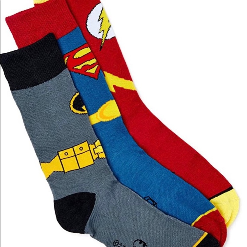 Men’s 3 pack JUSTICE LEAGUE crew socks